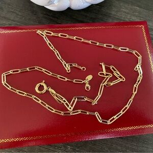 18 Karat Yellow Gold Clip Necklace and Bracelet Set